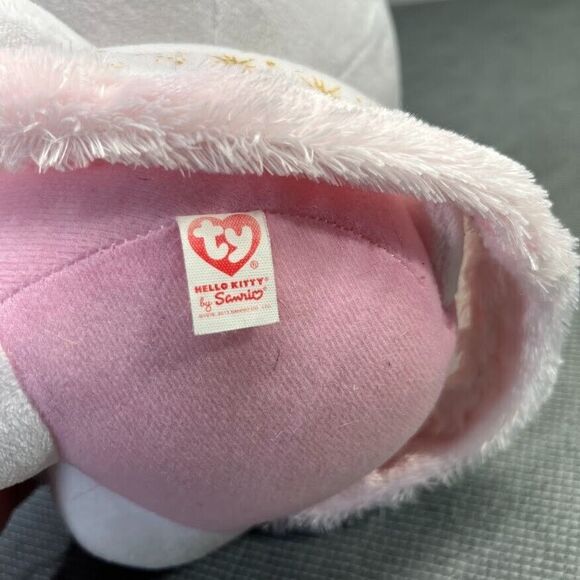 Hello Kitty Angel Fairy Plush 12' Doll Bow Gold Stars Wand 2013 Ty Sanrio - Picture 11 of 16